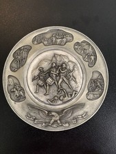 Vintage Hudson Pewter American Independence Plate 2698 picture