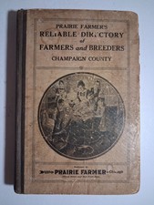 1917 Prairie Farmer’s Directory of Farmers & Breeders Champaign County IL picture