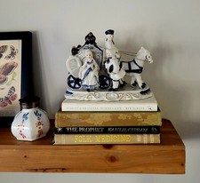 Vintage Ceramic Carriage, Victorian Couple picture