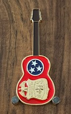 FBI Nashville Field Office Guitar Shaped Tennessee Themed Challenge Coin  W#15 picture