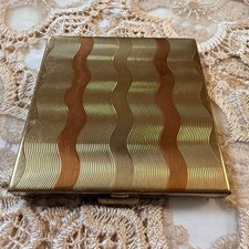1950s Two-Tone Geometric Powder Compact picture