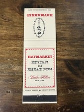 H155 Haymarket Restaurant Lounge NYC New York City Vintage Matchbook Cover picture