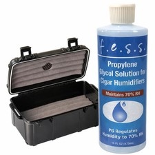 FESS F15 Waterproof Travel Humidor Case for 10-15 Cigars with 16oz PG Solution picture