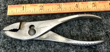 Vtg 1954 SNAP-ON USA VACUUM GRIP Model No. 36 Slip Joint Pliers Wire Cutters 6.5 picture