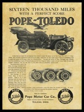 1907 Pope Toledo Motor Car, OhiO NEW Metal Sign 24