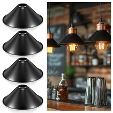 Retisee 4 Pcs Industrial Iron Lamp Shade, Industrial Vintage Metal Bulb Guard... picture