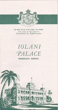 1960's Iolani Palace Honolulu Brochure picture