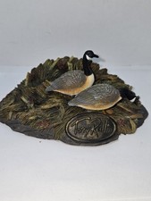 Terry Redlin Card Holder Featuring Canadian Geese, Made Of Resin, Hand Painted. picture