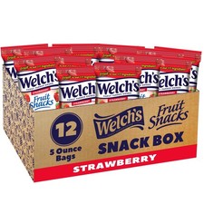 Welch'S Welchs Fruit Snacks Strawberry Perfect For School Lunches Sharing Size picture