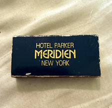 Hotel Parker Meridien New York Matchbook Cover w/ Matches 118 W 57th St picture