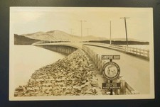 World's Longest Wooden Bridge Standpoint ID Real Photo Postcard Idaho RPPC 1930s picture