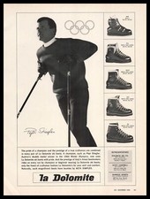 1964 La Dolomite Boots Pepi Stiegler Austria Snow Ski Champion Vintage Print Ad picture