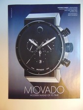 2012 MOVADO SAPPHIRE SYNERGY CHRONOGRAPH WATCH print ad picture