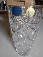 Bohemia Crystal 24% Lead Vase 6.75