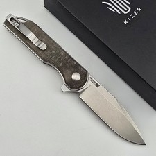 Kizer Assassin Folding Knife Drop Point 154CM Green Micarta Flipper V3549C1 picture