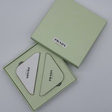 PRADA Beauty Ornaments. Green And White With Gold . Composition Paper See Photo picture
