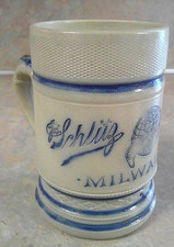 VINTAGE SCHLITZ BREWING BEER STONEWARE MUG MILWAUKEE picture