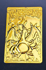 1999 Pokemon Charizard #6 23K Gold Plated Card Burger King Vintage Nintendo RARE picture