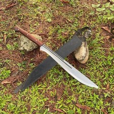 Custom Hanmade Carbon Steel Blade Eli Machete Sword | Hunting Sword | Camping picture