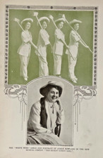 1907 Vintage Magazine Illustration Actress Adele Rowland in The Hurdy Gurdy Girl picture