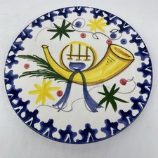Zanolli Italy Italian Trivet Hanukkah Holiday Candle Ceramic Hand Painted 8.5” picture