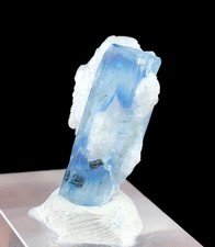 11 CT Beautiful Aquamarine Crystal With Feldspar Combined From Shigar Pakistan picture