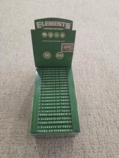 Elements | GREEN Single Wide Unrefined Plant Rolling Papers | 50 Packs Per Box picture