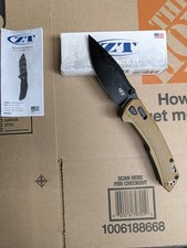 Zero Tolerance 0203, Black Cerakote CPM M4, OD-Green G10 pocket knife New In Box picture