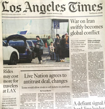 LOS ANGELES TIMES March 10, 2026 WAR ON IRAN GLOBAL CONFLICT Sienna Spiro picture