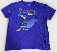 Vintage Darkwing Duck T-Shirt Purple Size Medium Disney 90s Style Graphic Tee picture