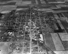 Aerial view of Rosebud, Texas OLD PHOTO picture