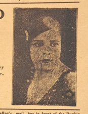 Magic Mind Reading Vintage Broadside  MLLE. FLO Le Roy Dunkin Theatre Cushing Ok picture