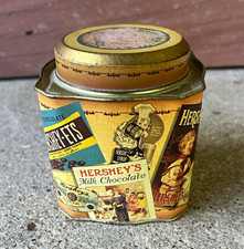 1995  Hershey’s chocolate vintage edition collectible metal can  picture