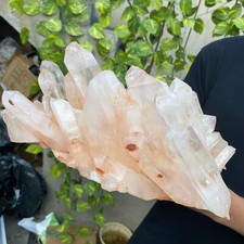 12.9lb Large Natural Clear White Quartz Crystal Cluster Rough Healing Specimen picture