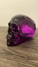 RARE 2.5 LB Amethyst Hand-Carved Crystal Skull – Realistic Gemstone Display picture