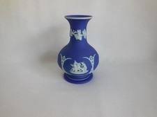 Antique Wedgwood Blue Dip Jasperware Vase picture