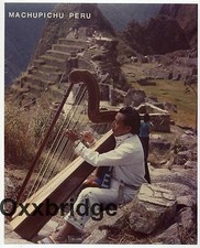Atahualpa Poalasin Machu Picchu Peru Harpist Harp 1970 PHOTO Peruviuan Music picture
