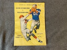1956 Atlantic City vs Vineland NJ High School Football Program Vintage picture
