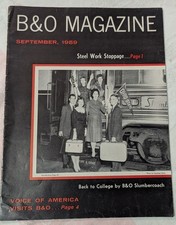 **VINTAGE 1959 BALTIMORE & OHIO RAILROAD B & O MAGAZINE** picture