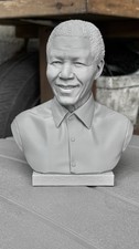Nelson Mandela Bust Statue South African President Historical Figure 3D Printed picture