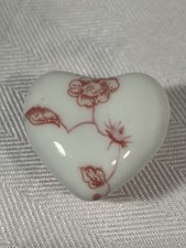Vintage Ceramica Ericina Miniature Heart Trinket Box / Italy  picture
