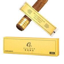 20pcs Galiner Golden Cigar Labels and Cigar Bands Special Smoking Cigar Tools picture