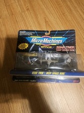 Vintage Micro Machines Star Trek Deep Space Nine Warship Space Station Runabout picture