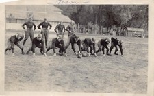 1920 Ogden High School Football Team 1920s Photo Formation Field Uniform Helmet picture