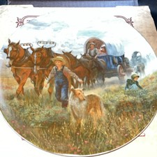 “Westward Ho” By Mort Kunstler Collector Plate. 1984 The American Journey picture