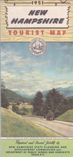 1951 Official State Issue Road Map of New Hampshire picture