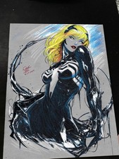 Gwen Stacy x Venom Art Print Signed 8.5x11 | Art by Keyeske picture