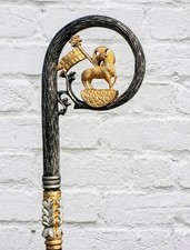 Handmade Bishop’s Crosier Agnus Dei Lamb of God Pastoral Staff 72