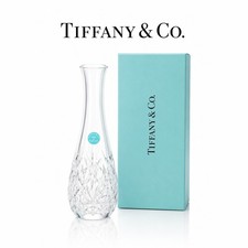 NEW Tiffany & Co Sybil Crystal Bud Vase Vintage Sybil Retired 8in NEW IN BOX picture