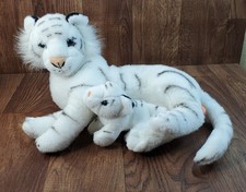 Wild Republic Mom and Baby White Tiger 14
